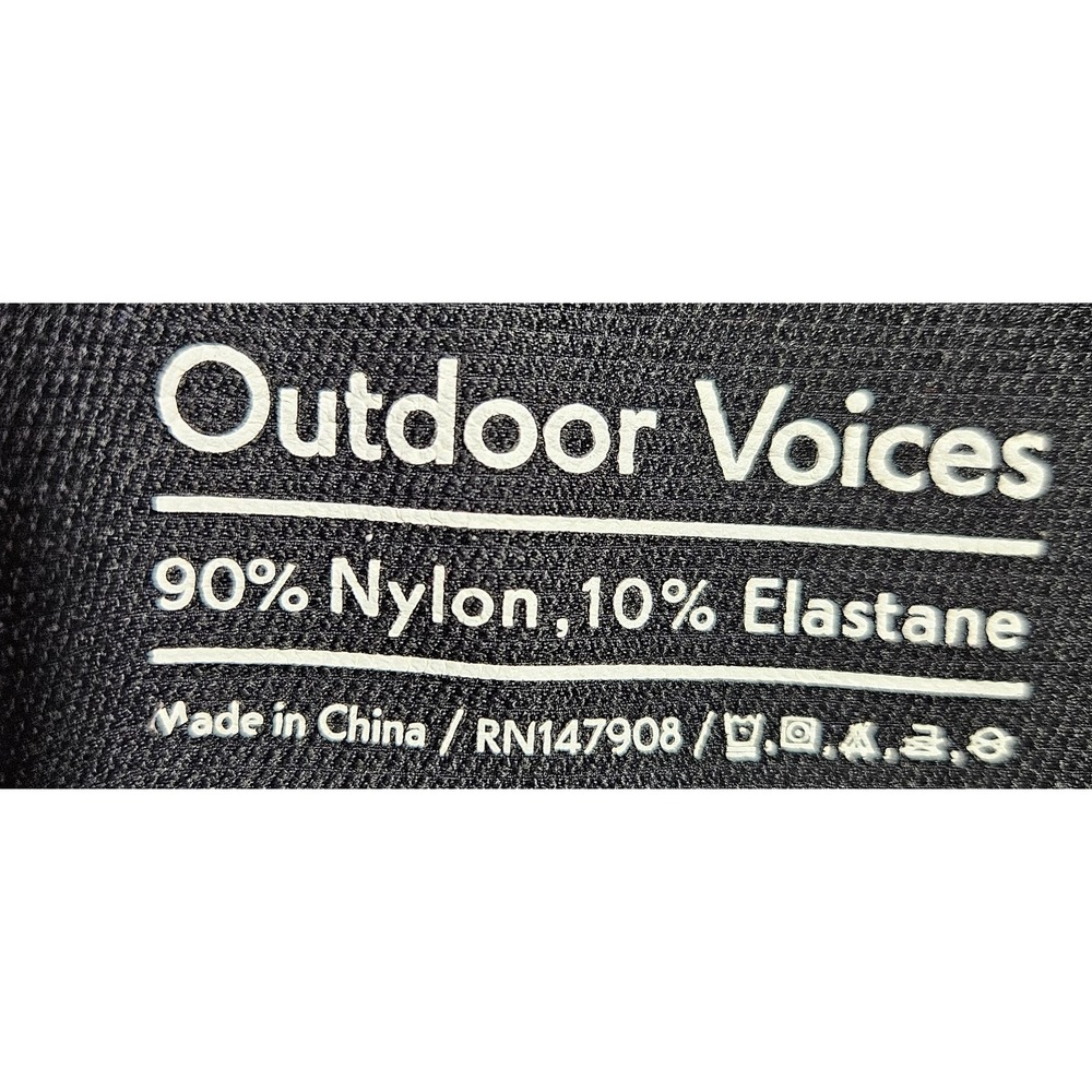 Outdoor Voices Full Zip Hooded Athletic Jacket Women's S Black Stretch Vented - Picture 8 of 10